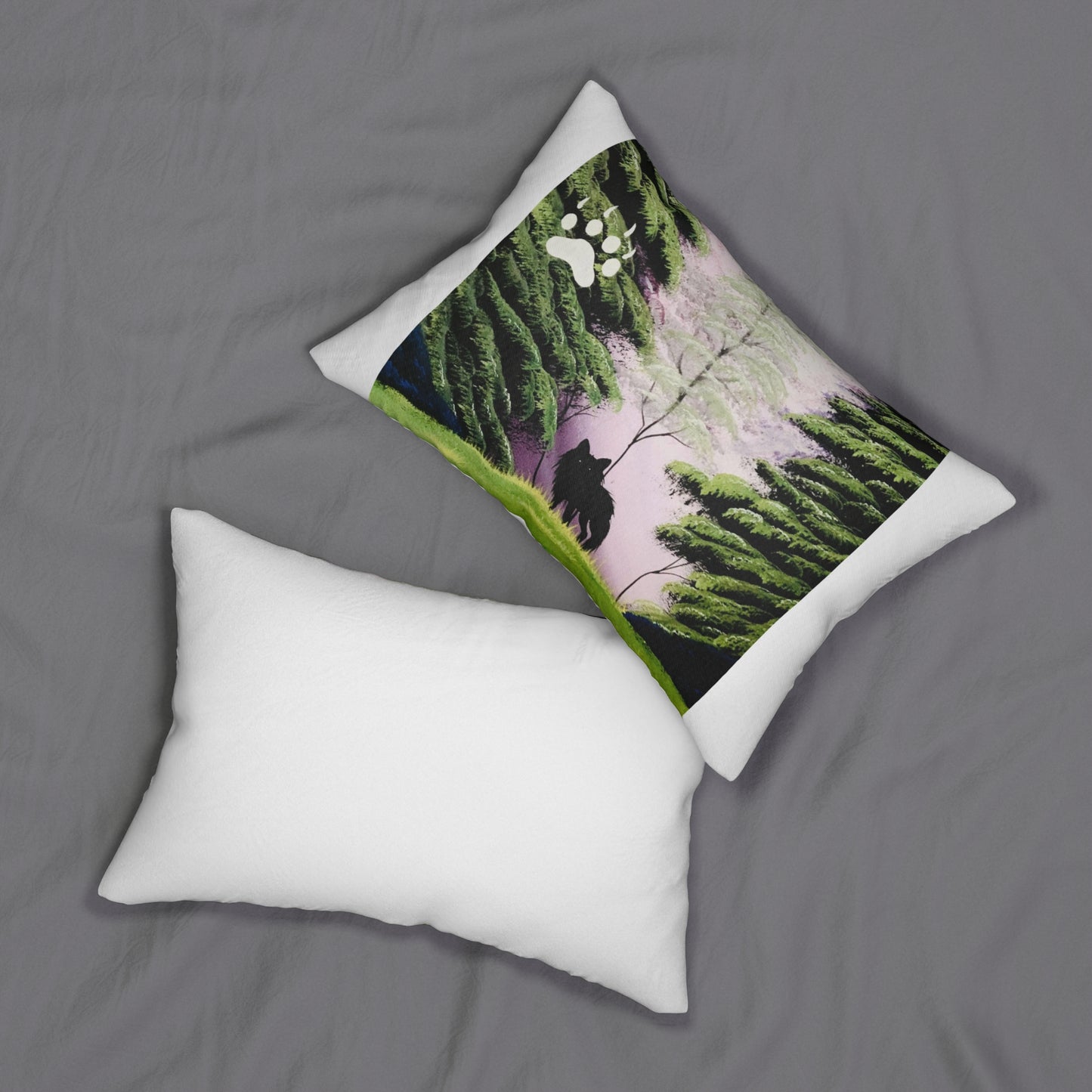 Spun Polyester Lumbar Pillow