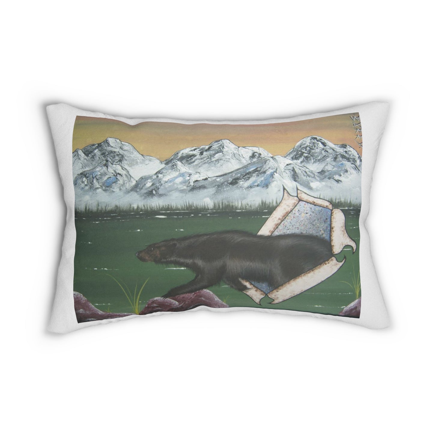 Spun Polyester Lumbar Pillow