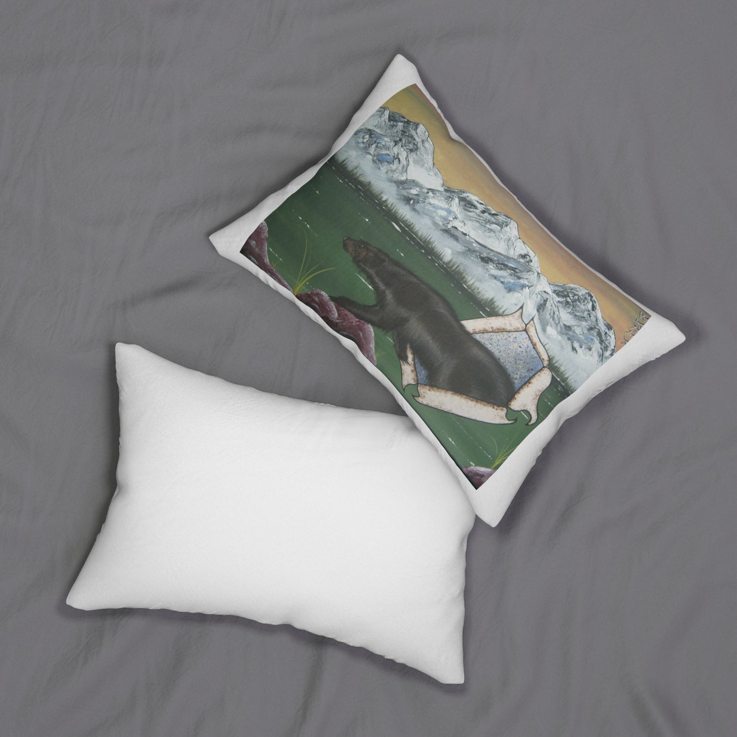 Spun Polyester Lumbar Pillow
