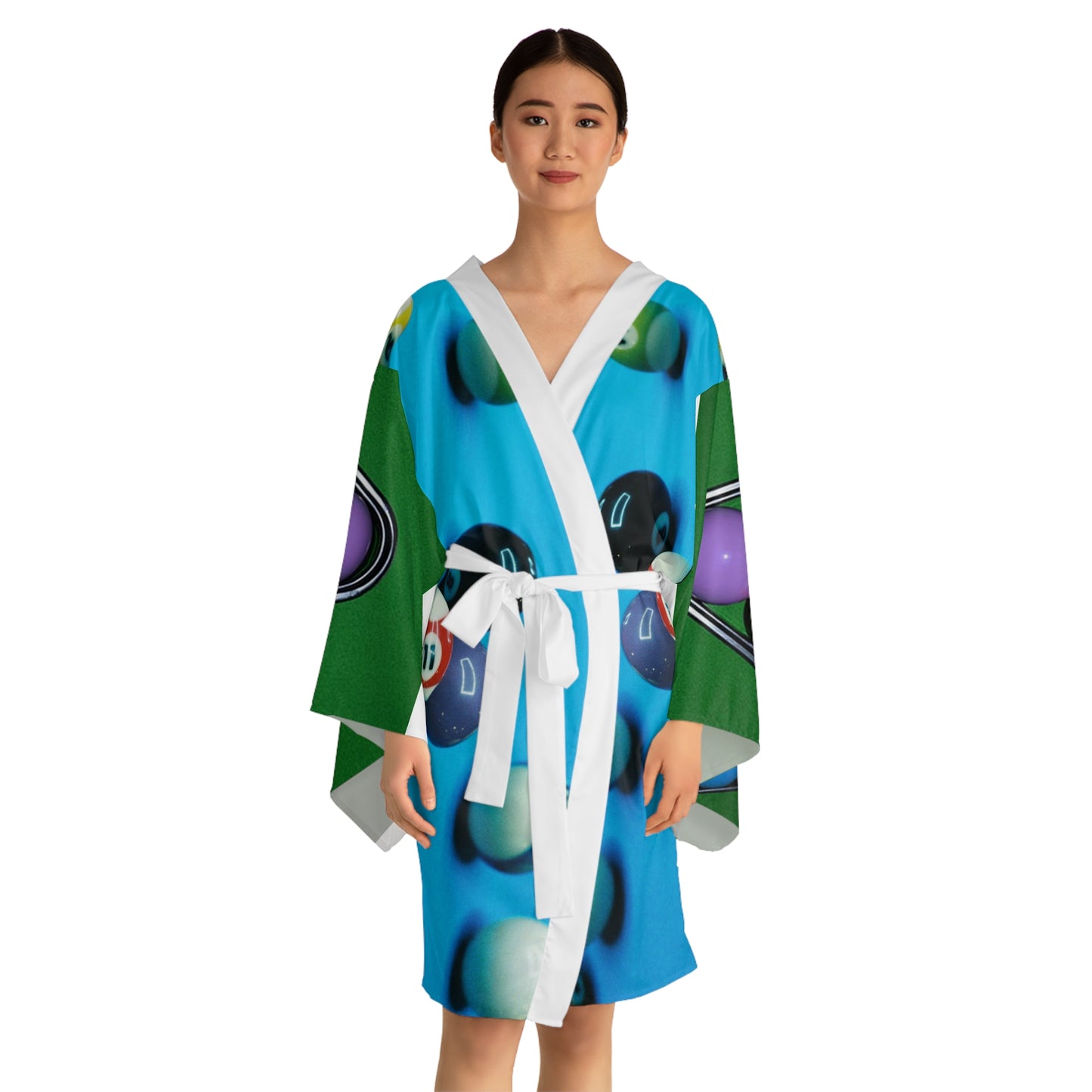 Long Sleeve Kimono Robe (AOP)