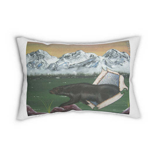 Spun Polyester Lumbar Pillow